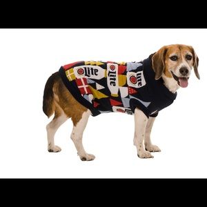 Miller Lite Christmas Dog Sweater